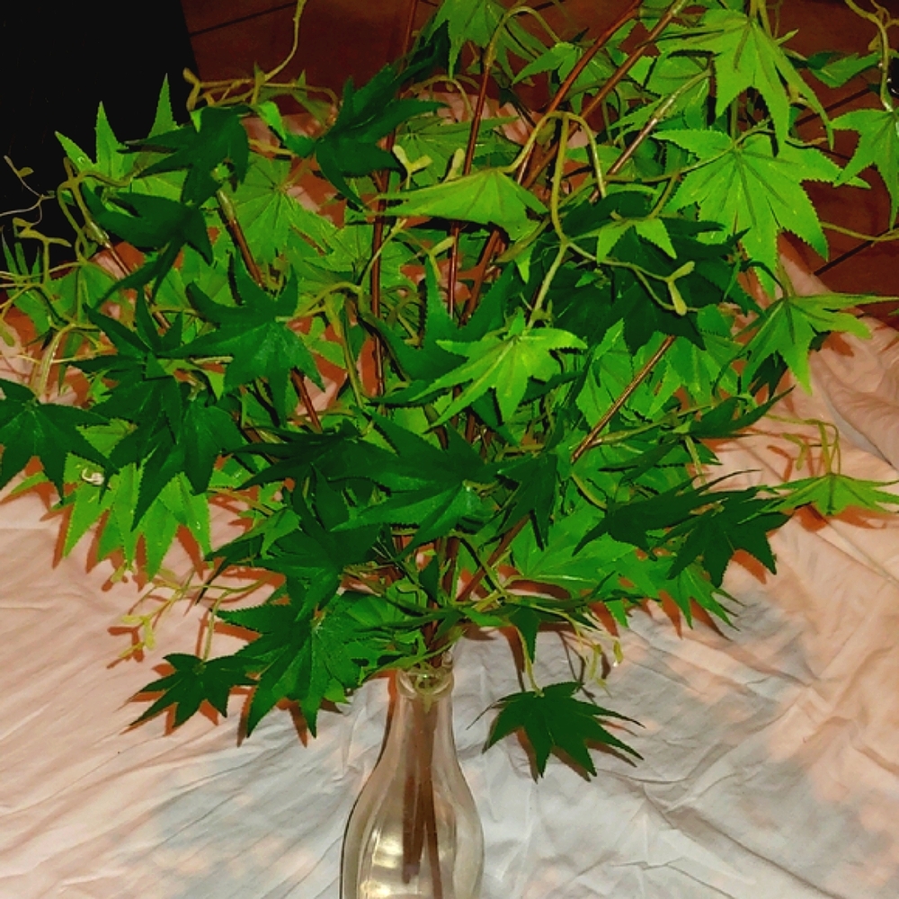 Artificial Green Leaf Bundles x3 * 8"L Stems * Arts & Crafts